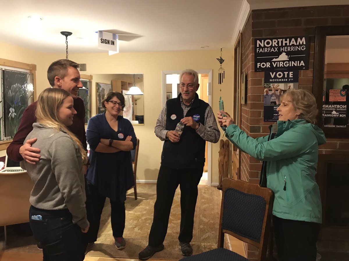 JasonKander's tweet photo. Stopped by to see canvassers in Alexandria. Still sending out shifts to knock for @RalphNortham, @FairfaxJustin and more! https://t.co/sdN694zjA9