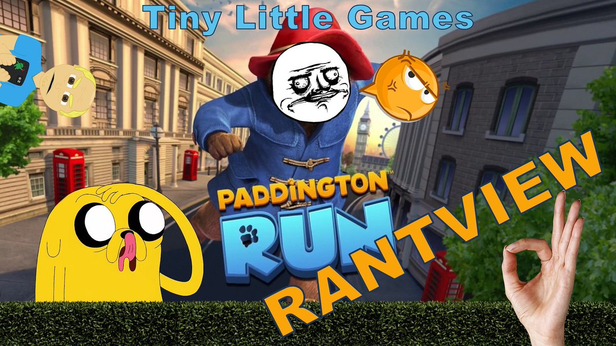 TinyLittleGamer's tweet photo. The newest #rantview is #paddington #run link in my bio. #f2p #android #gameplay #rant #review #youtube #mobilegames https://t.co/fvCddkgb47