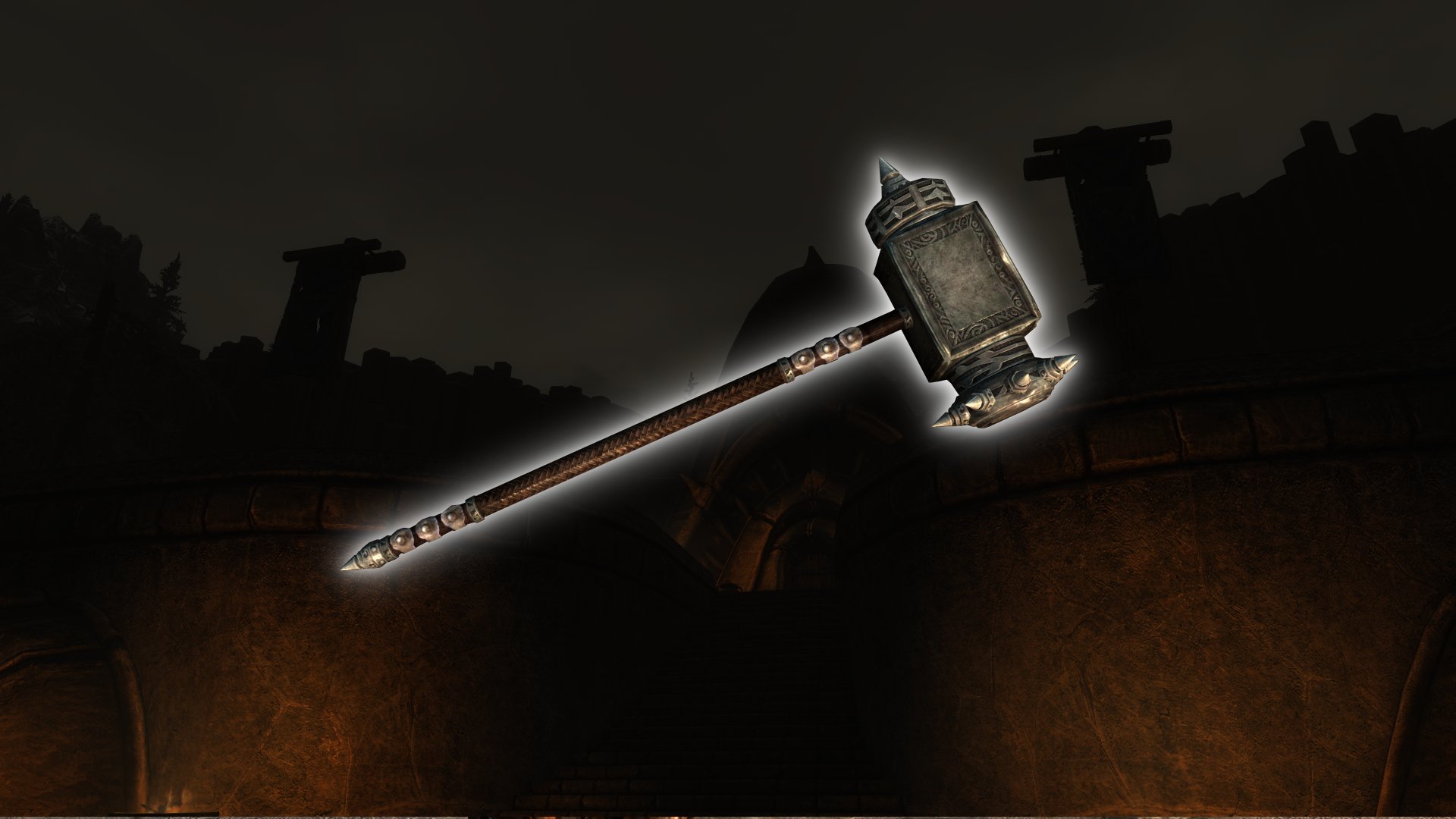 Скайрим мод думхаммер. Скайрим драконий костяной двуручный меч. Боевой молот арт. Молот заката. Молот заката.