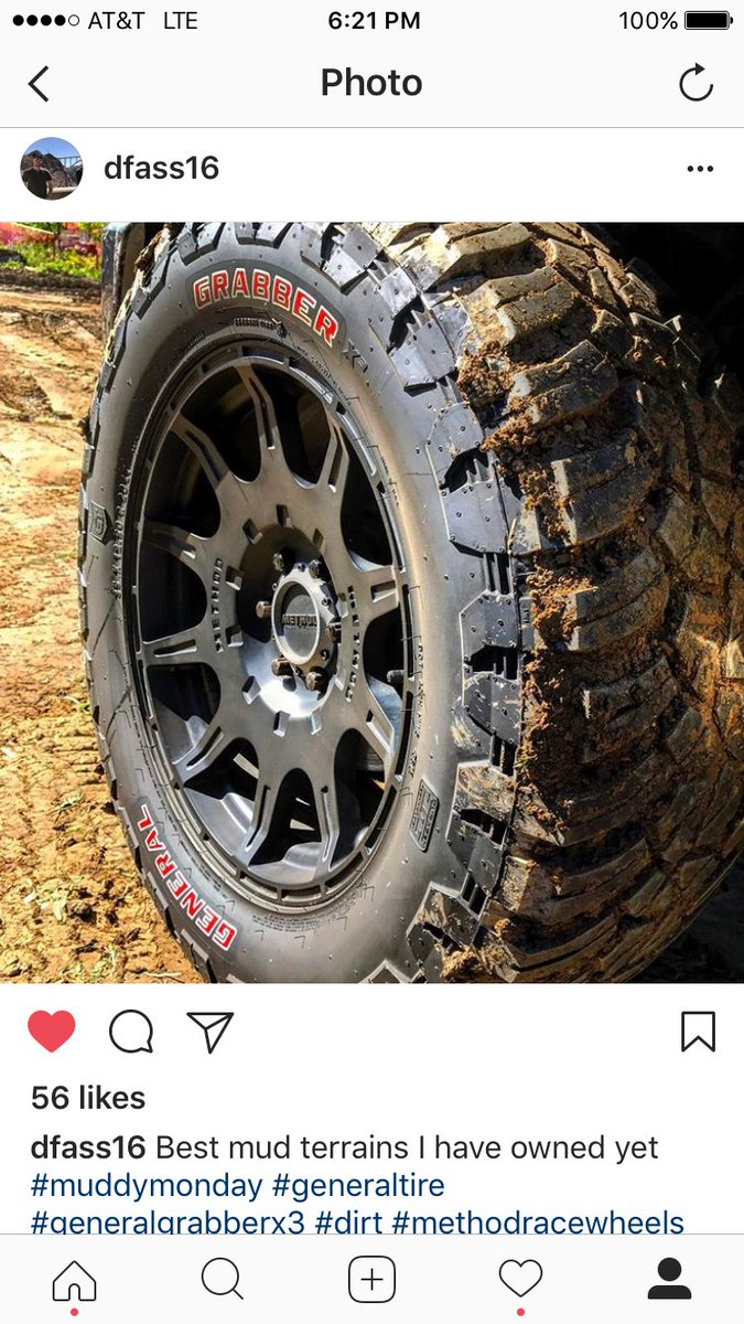 GeneralTire's tweet photo. Raise your hand if you got some mud on your tires this weekend!! βοΈ #Weekend #MuddyTires #AnywhereIsPossible https://t.co/j8PbVxkwru