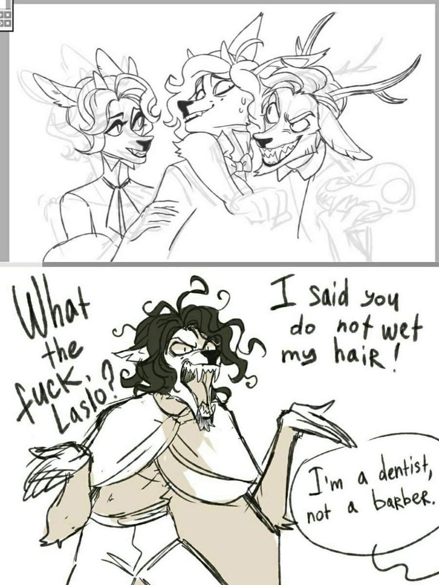 serpentlingrimm's tweet photo. L: Upload from Patreon! A few sketches from #Roui's youngest years. And here's his friends, Mermey and Laslo. #thecrownofleaves https://t.co/Xek40o41Nf