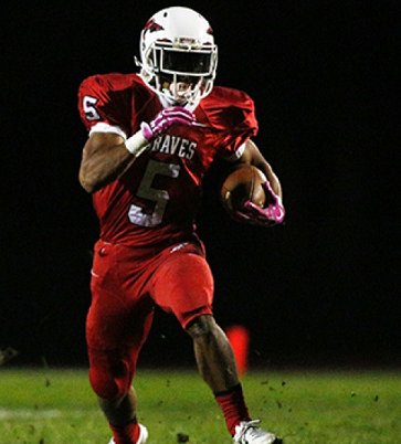 RB Naim Mayfield of <a href="/ManalapanFB/">ManalapanHS Football</a> up for Shore Player of the Week - @News12Varsity news12varsity.com/new-jersey/sho… <a href="/_bravestribe/">BRAVES TRIBE</a>