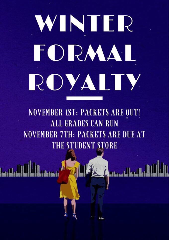 SOPHOMORES: Winter formal royalty packets are out!