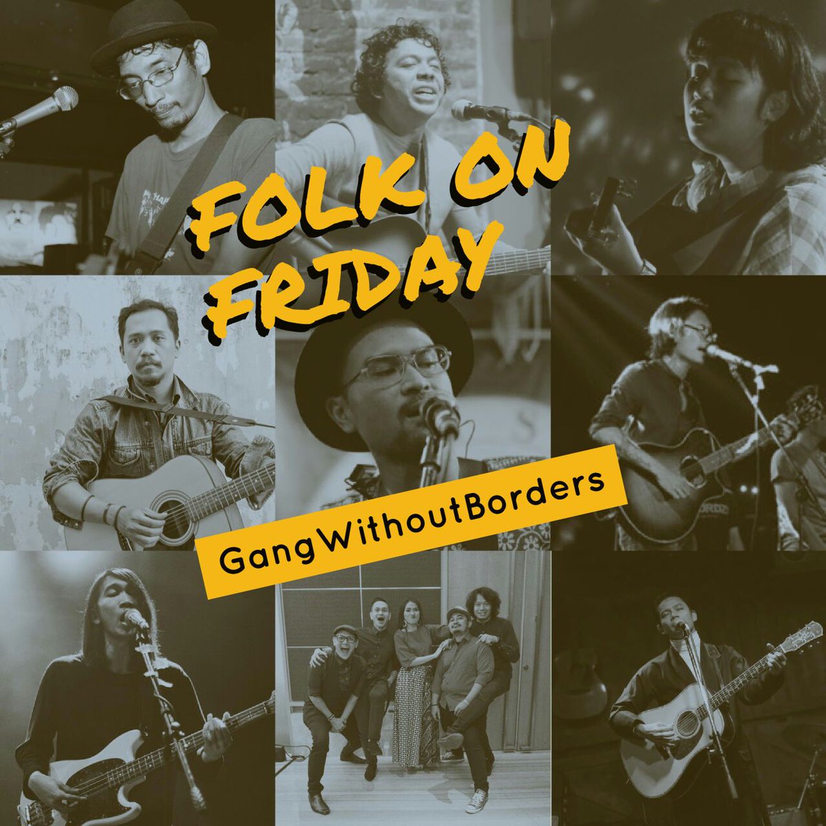 gangwborders's tweet photo. Nikmatnya musik folk di musim hujan, setiap Jumat kutunggu kehadiranmu! 🎤
#FUTUREISFOLK #GANGWITHOUTBORDERS #GANGWITHOUTBORDERSFORLIFE https://t.co/R9SiLczKPe