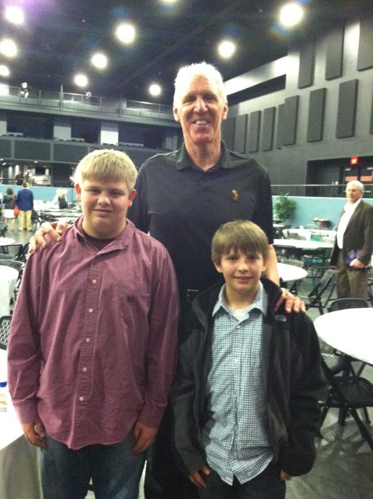 Sharing a birthday - Bill Walton 65 - Cole Holland 19.  Happy birthday. 