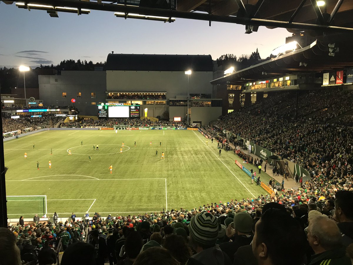 picklesbaseball's tweet photo. Portland Fans through and through! Pickles and Timbers as one #PDXfans #PortlandPower https://t.co/kbwg5CNIBu