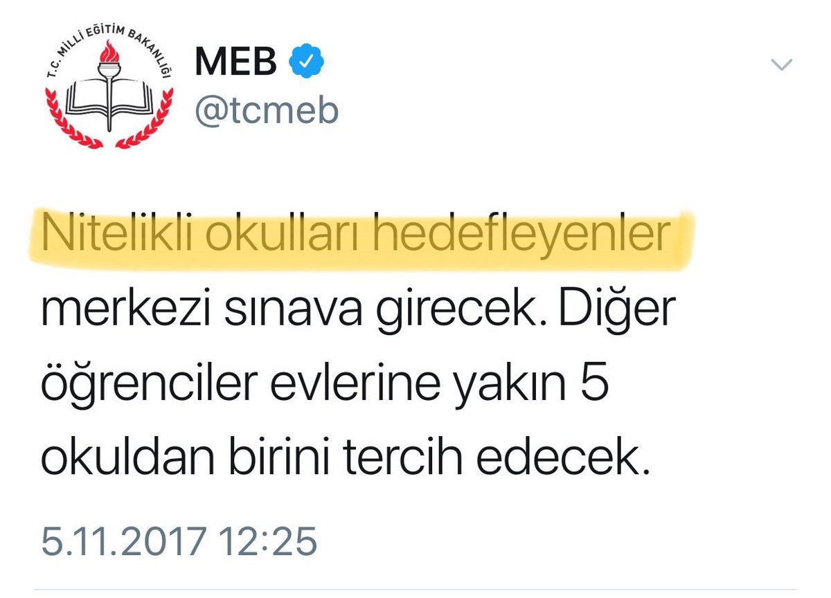 Milli Eğitim niteliksiz okulların varlığını kendisi de onaylamış... “Diğer öğrenciler” ! Saldım çayıra mevlam kayıra... Yazıktır.