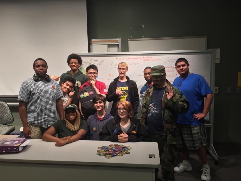 GameDevAtUNCC's tweet photo. Thanks for coming the 49 Hour "Musical" #GameJam & making amazing games! #49HrGJ2017 #CCIEvent @CCICareer @UNCC_CCI https://t.co/jRo6vsseai https://t.co/cuojmFiyKS