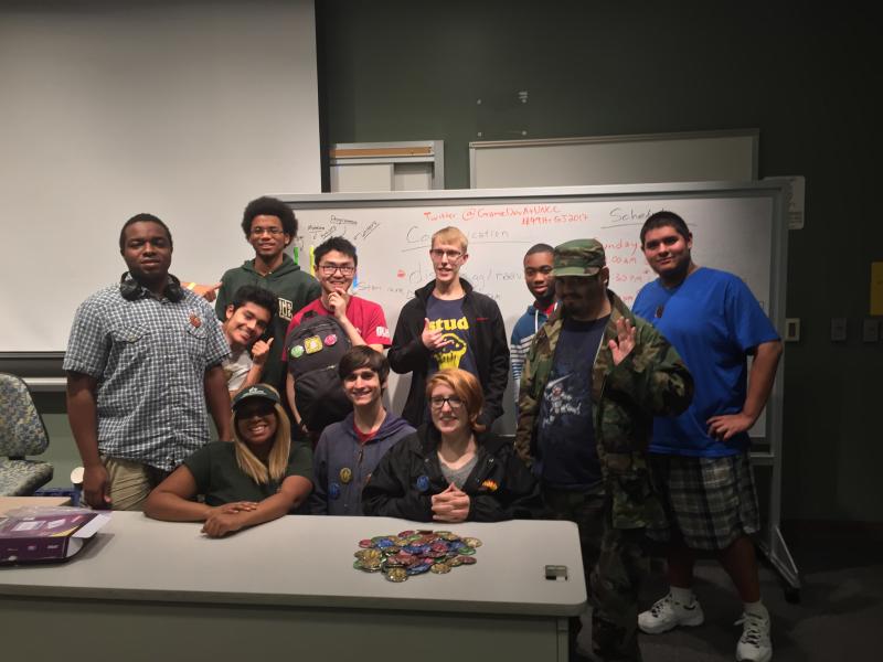 GameDevAtUNCC's tweet photo. Thanks for coming the 49 Hour "Musical" #GameJam & making amazing games! #49HrGJ2017 #CCIEvent @CCICareer @UNCC_CCI https://t.co/jRo6vsseai https://t.co/cuojmFiyKS