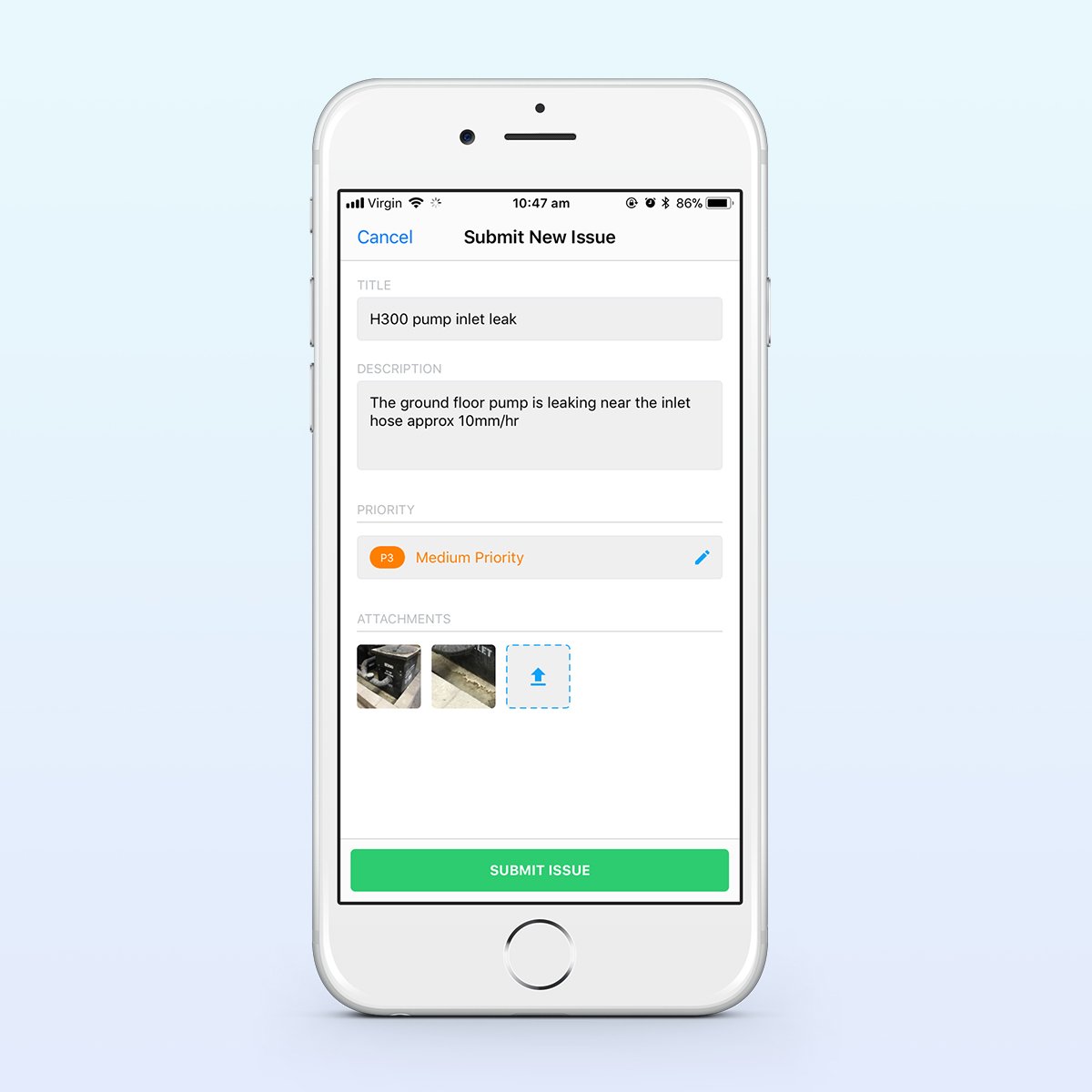 RedEyeWFM's tweet photo. New! Using a mobile device, submit issues on your plant and equipment and send it directly back to the office with photos! #assetmanagement https://t.co/aDlURjkc5T