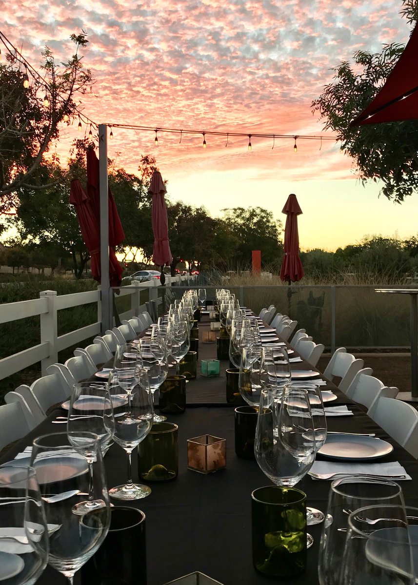 Lovely evening for a wine dinner at <a href="/GarageEastAZ/">Garage East</a>! #azwine