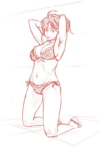 表紙用カット下書き
今日はまずコレを仕上げます 