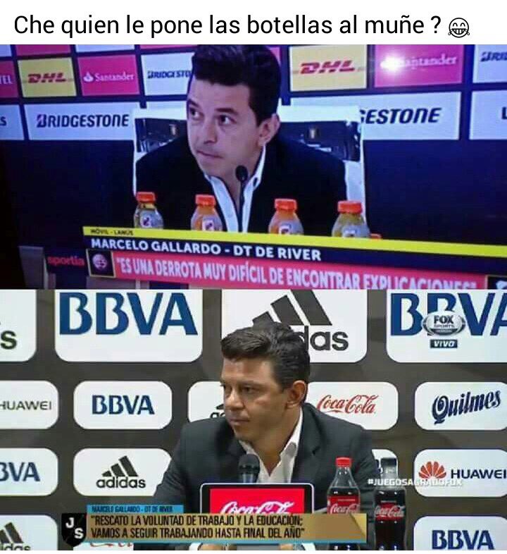 joangugli's tweet photo. Mis respetos para el que acomoda las botellas en las conferencias del muñeco https://t.co/j7y0odKBQB