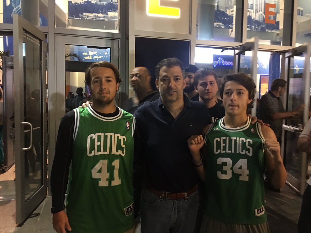 pins_ted's tweet photo. First Celtics game!  Celtics win! https://t.co/IA4tyUiAR8