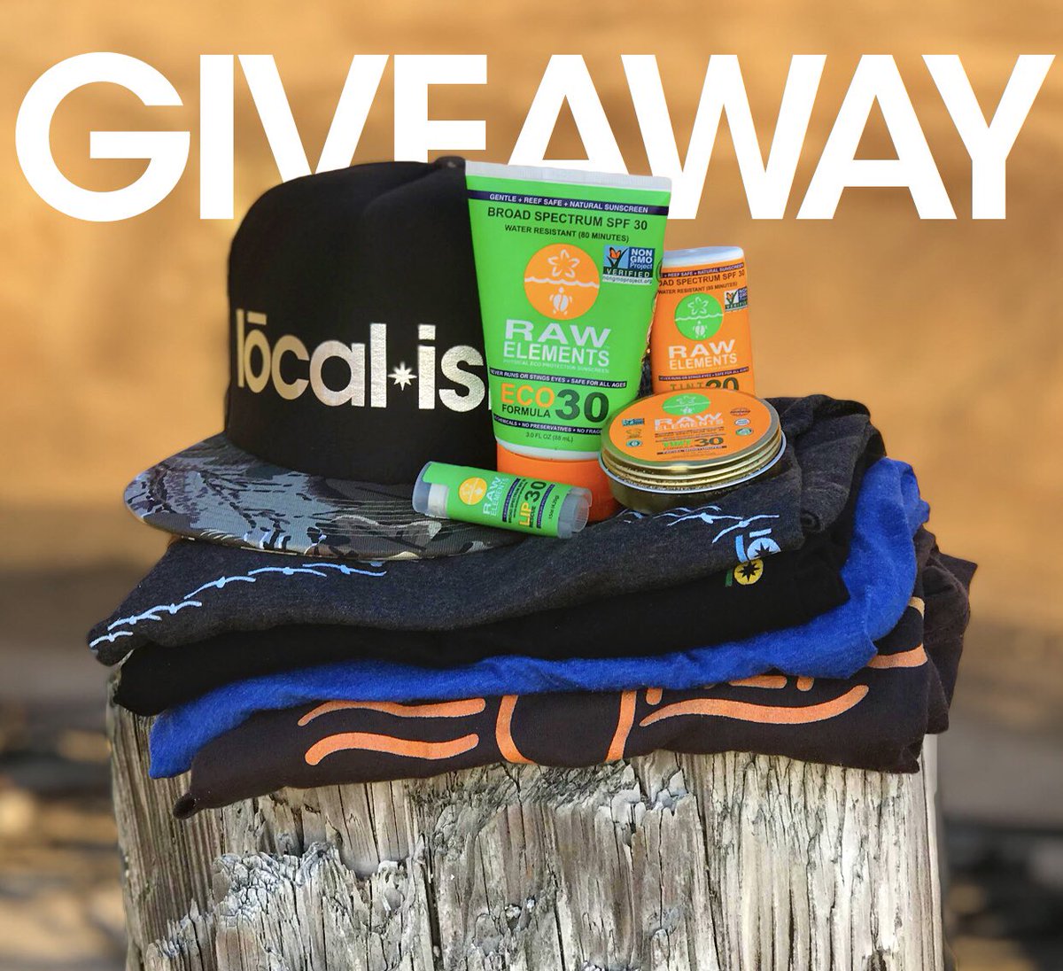 livelocalish's tweet photo. Win $150 gift card to Localish Apparel and Raw Elements Sunscreen package! Enter at https://t.co/N0UDbOoBNq #contest #giveaway https://t.co/QNHwe0BaNw