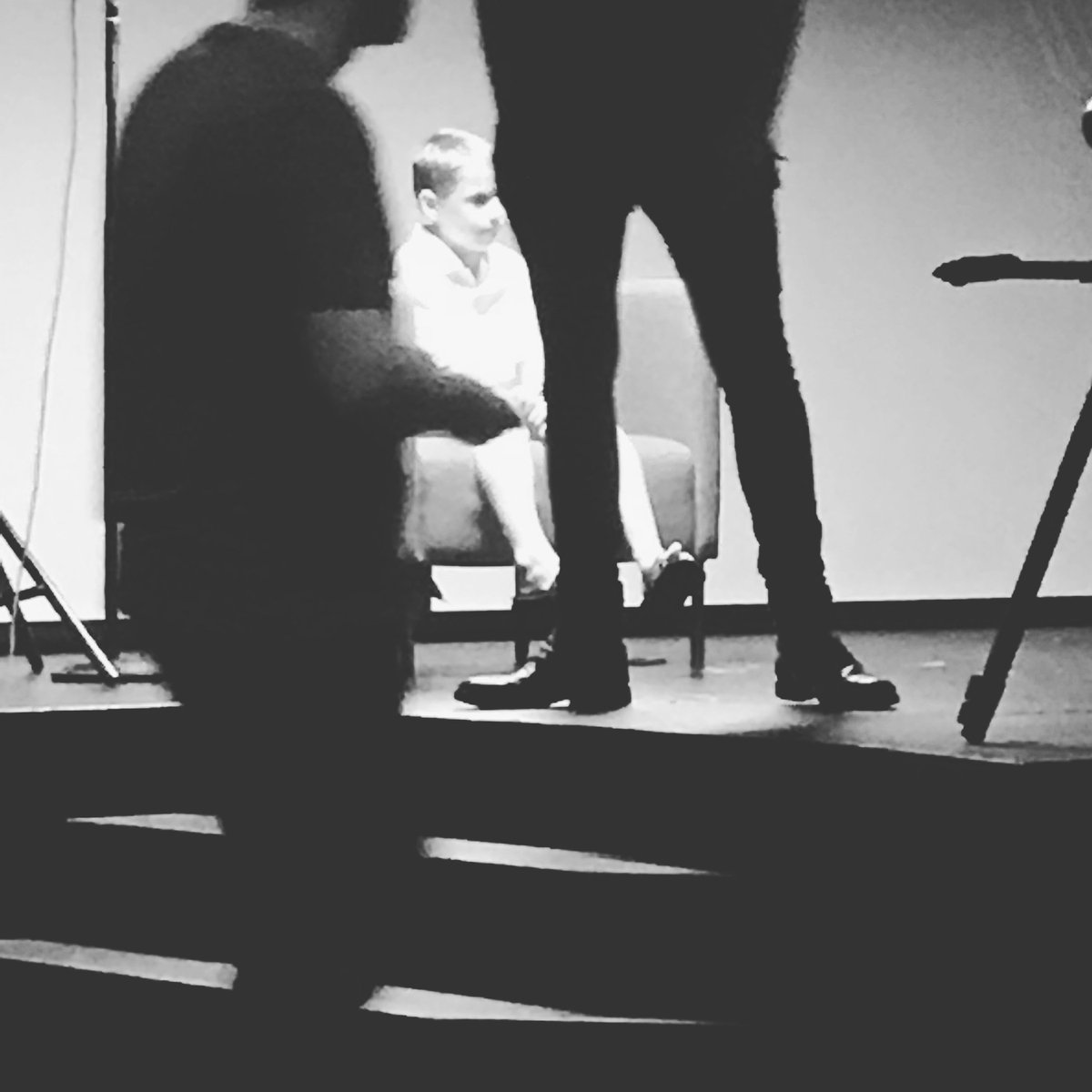 CoachTM9's tweet image. So proud of our son Tate. He was baptized 2day. The church requires a testimony video. My man got a laugh when he said "Satan is a hater"