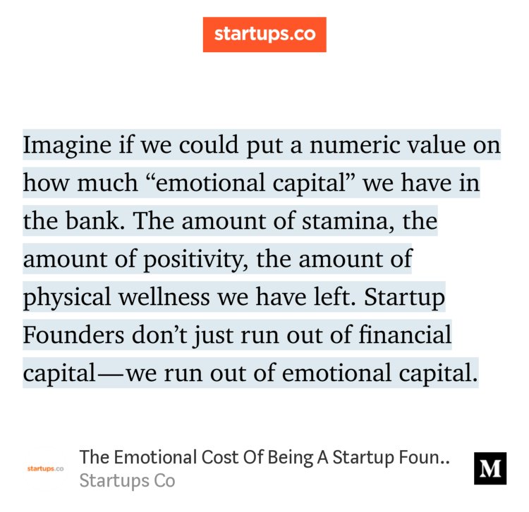 “The Emotional Cost Of Being A Startup Founder” — <a href="/startupsco/">Startups.com</a> medium.com/startupsco/the…