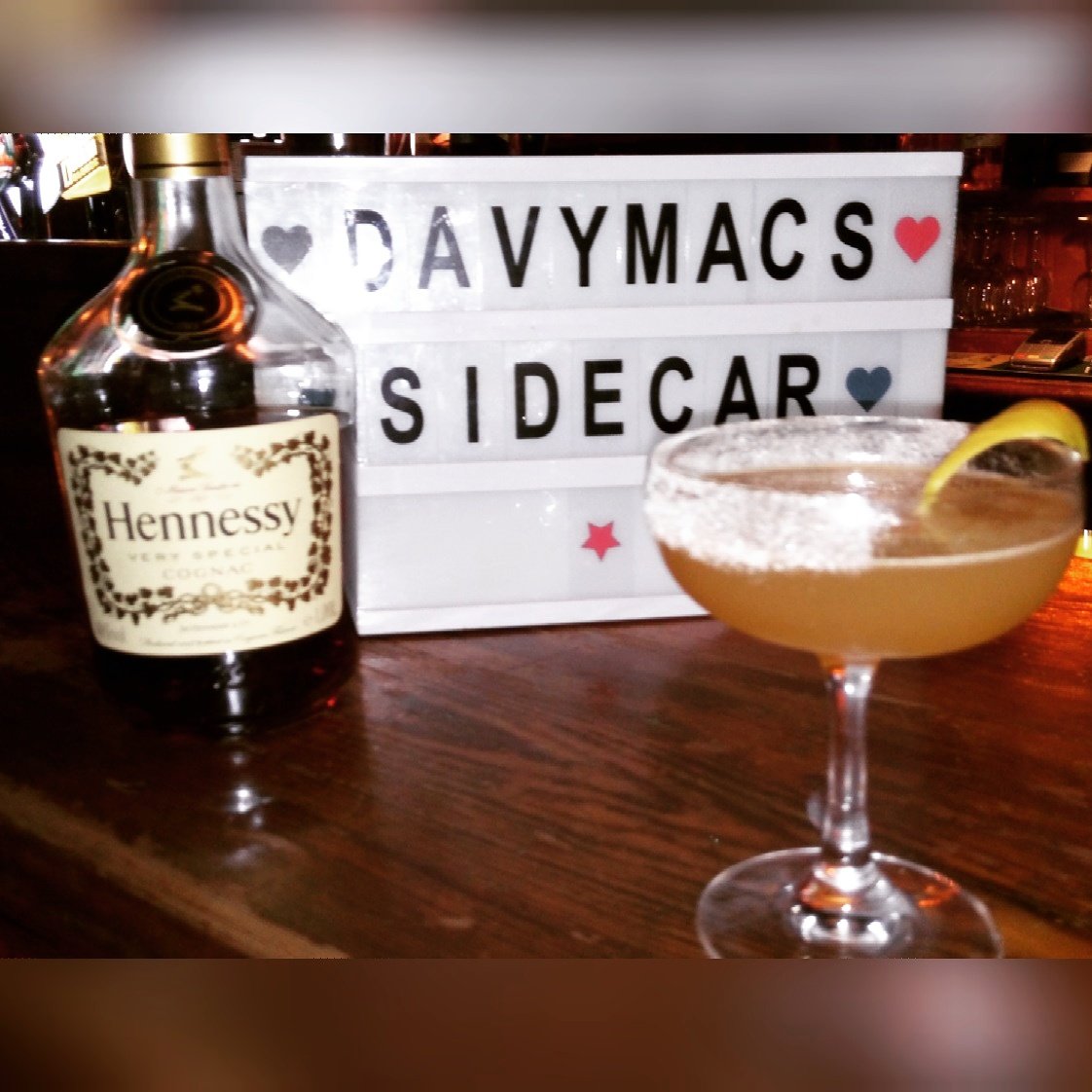 Davy Mac's Sidecar, this week's Cocktail Of The Week
€7.80