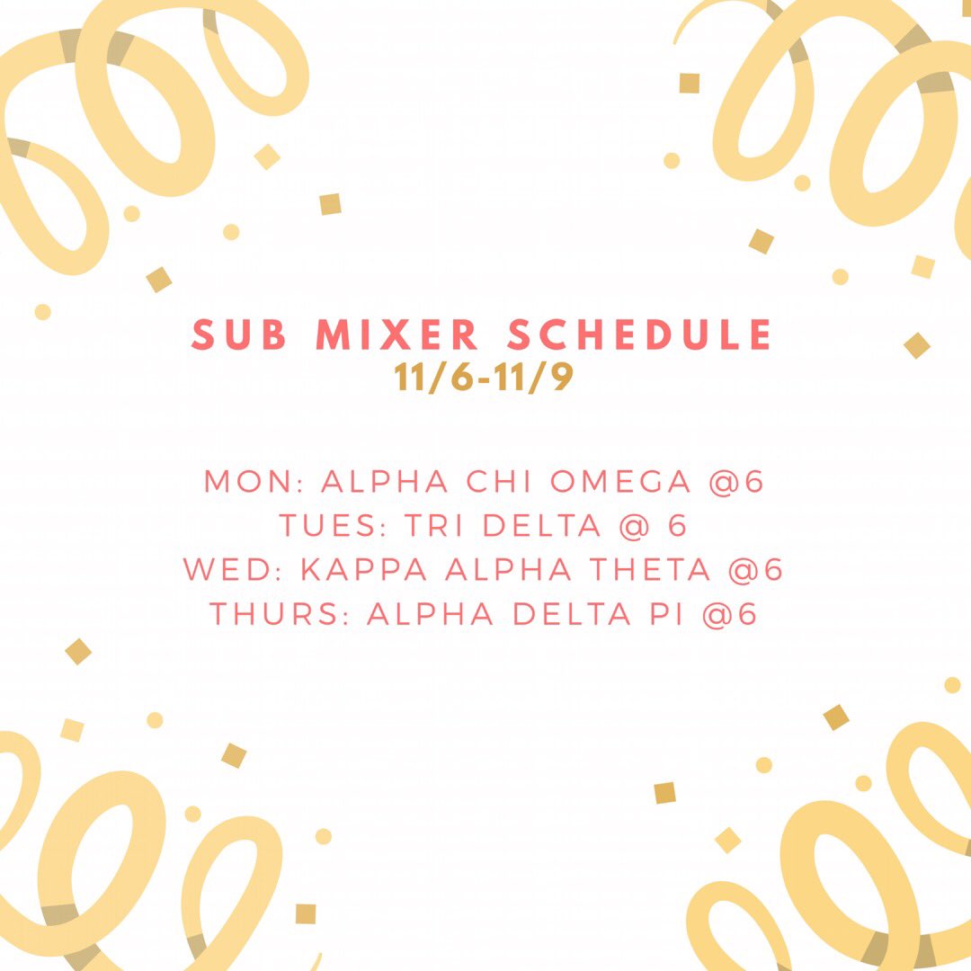 SUB Mixers for this week!