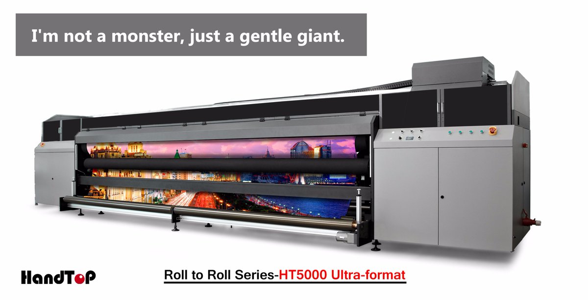 HandtopPrinter's tweet image. Say goodbye to dangerous operations. &quot; I&apos;m not a monster, just a gentle giant.&quot;- HT5000RTR machine
