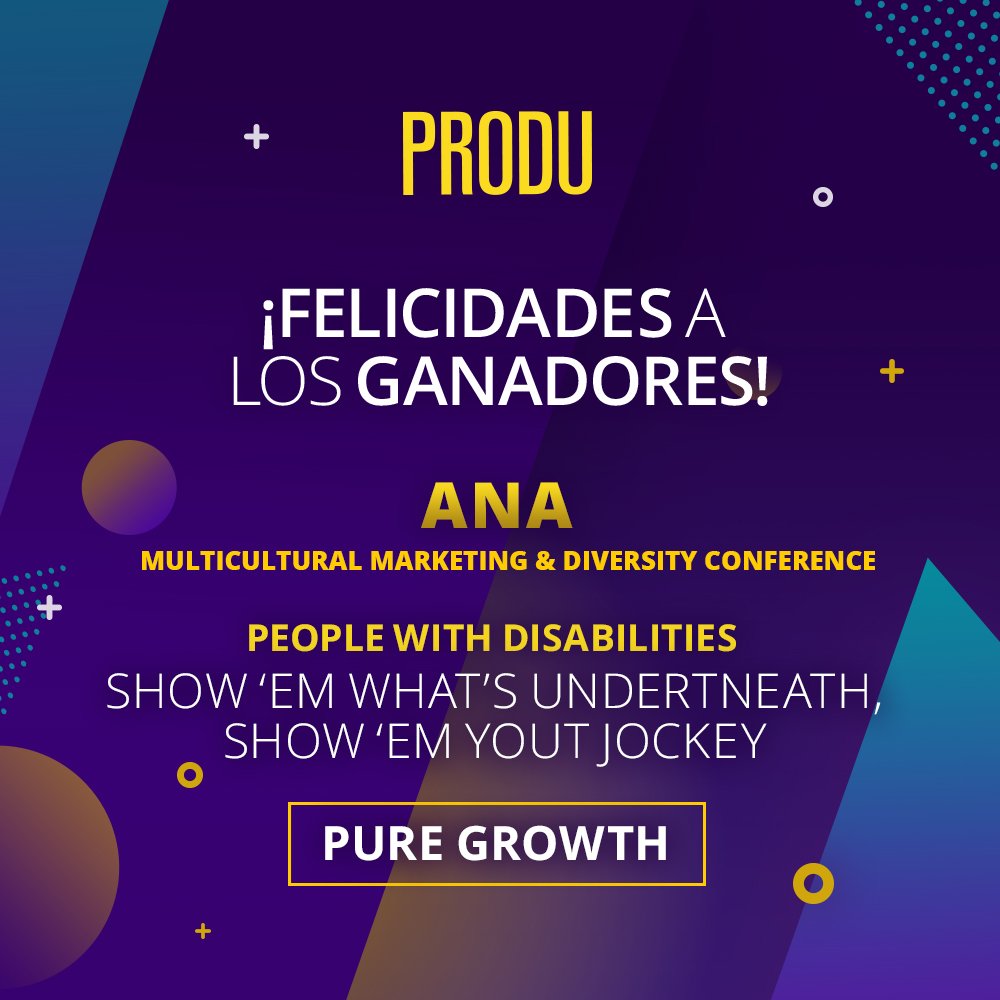 Winners at #ANAMulti 👉People With Disabilities goes to #PureGrowth and <a href="/Jockey/">Jockey</a> 
Congrartulations! 🎉🥇🔝 #PRODUpresente