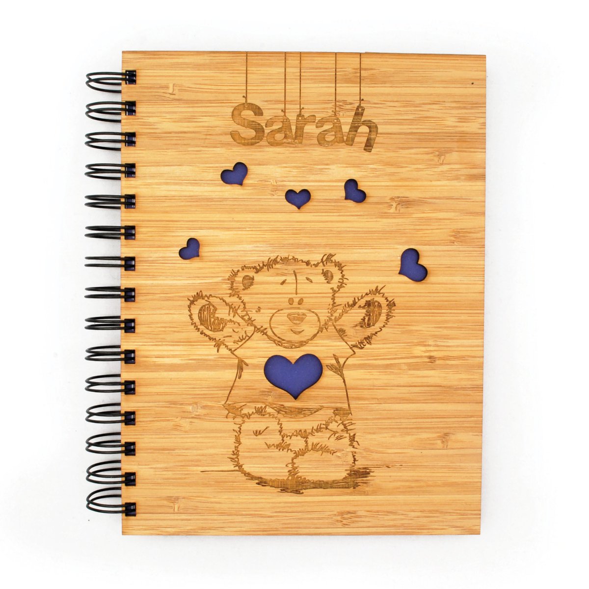 StudioBiancoAU's tweet photo. Our latest design, the Teddy Journal #wood #woodjournal #woodnotebook #teddy #bear #teddybear #hearts #heart #purple #book #bookcover #art https://t.co/l2TfZJLGpq