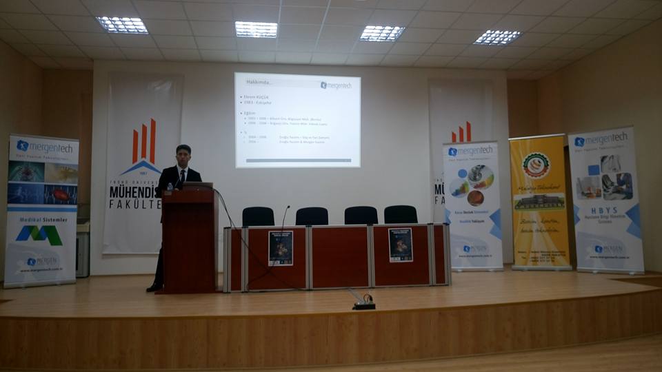 Mergentech A.Ş. Yazılım Geliştirme Sistem Yöneticisi Ekrem Küçük'ün sunumu.