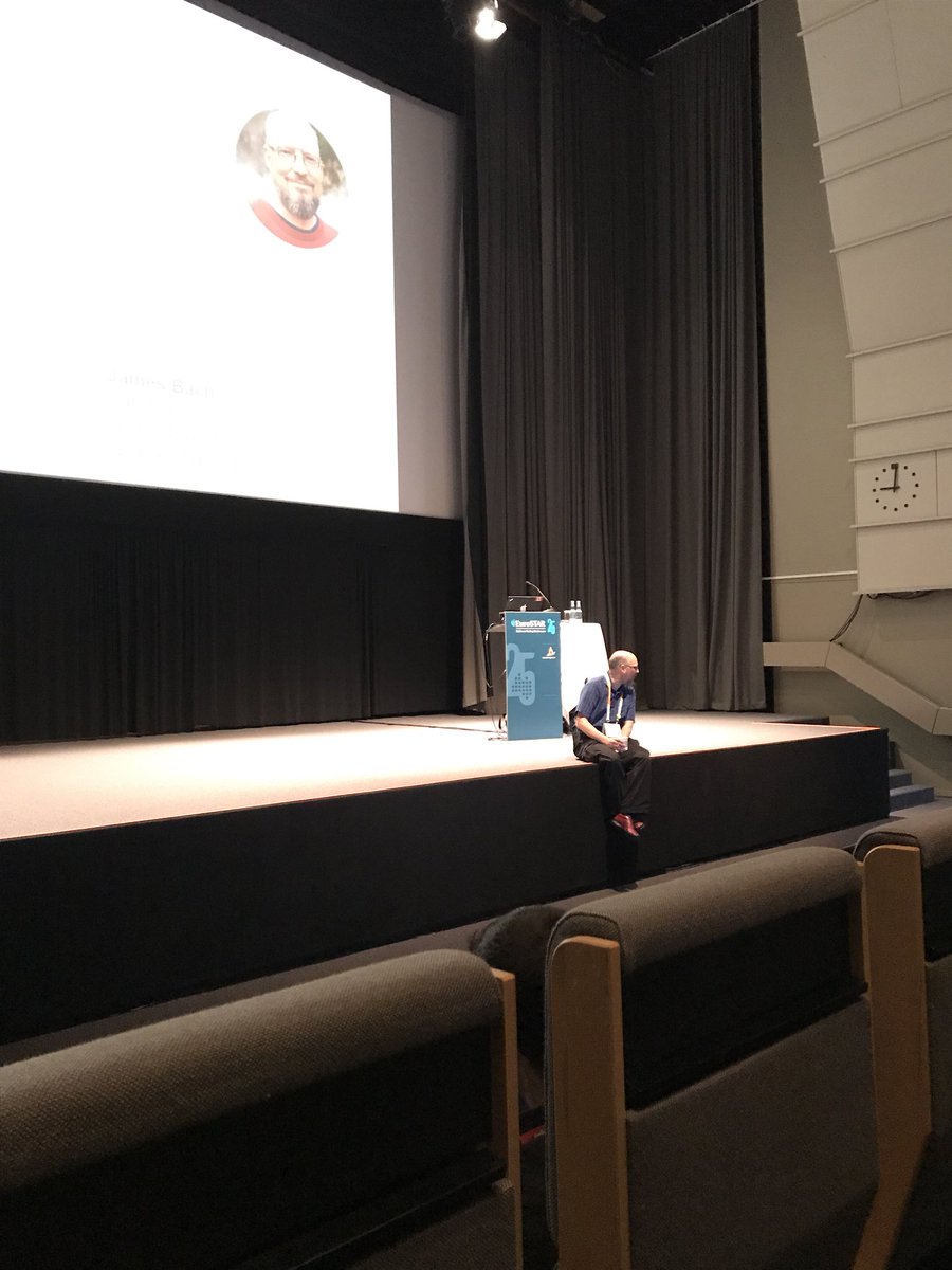 greensqa's tweet photo. Exciting first session with @michaelbolton doing critical thinking about numbers & metrics. #econf https://t.co/cqBqKPo7fO