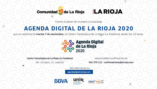 Mañana a las 10:00 en la Fombera jornada sobre #RiojaDigital, todavía puedes inscribirte en agendadigital.larioja.com