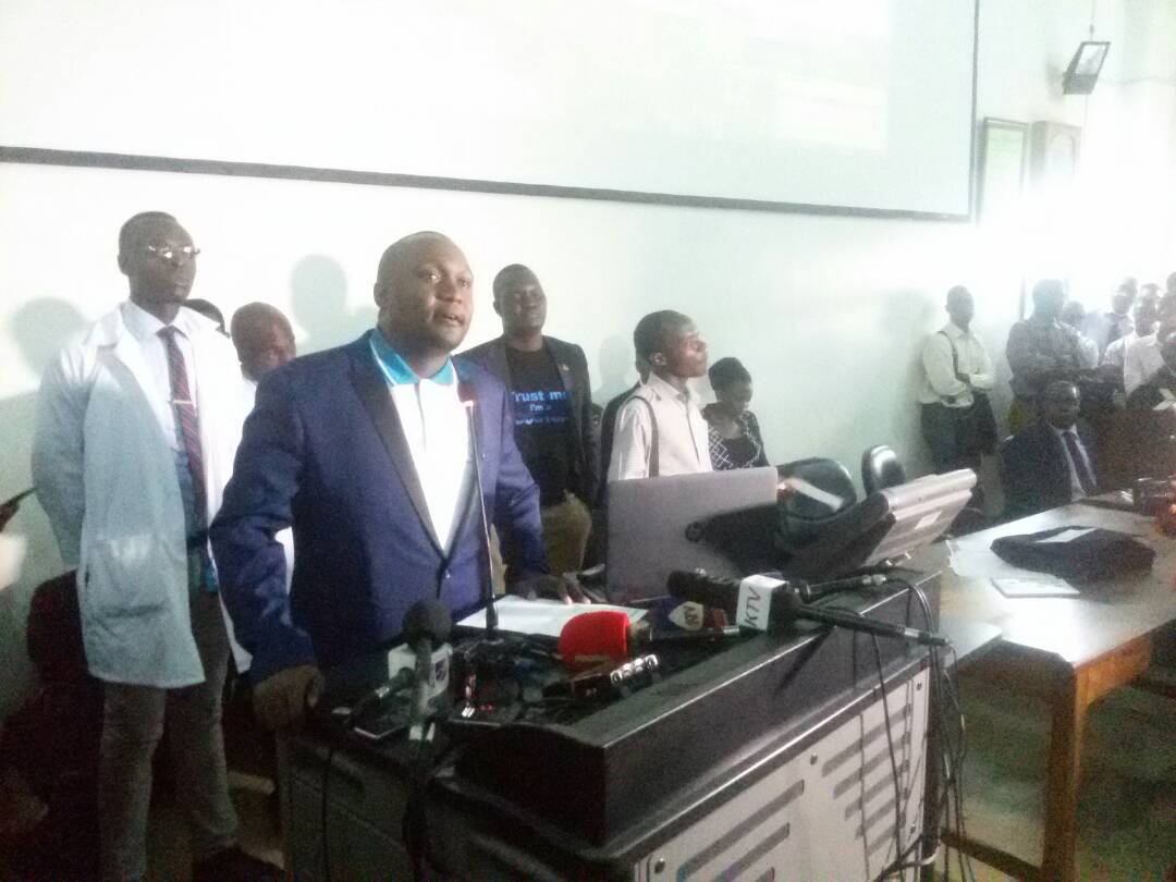 UMA President Dr Ekwaro Obuku says the doctors' strike started at mid night