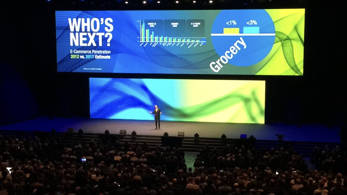 Gartner_inc's tweet photo. Sondergaard says once digital revenue for a sector hits 20% of total revenue, the digital shakeout begins #GartnerSYM https://t.co/SHx0EYDiXn