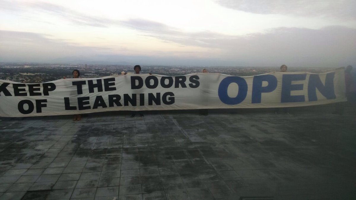 NicolaIlling's tweet photo. Shutting down tests & exams will NOT resolve the funding crisis in higher education #UCTopen #UCTshutdown #UCTAssembly17 https://t.co/A3erFtwXfh