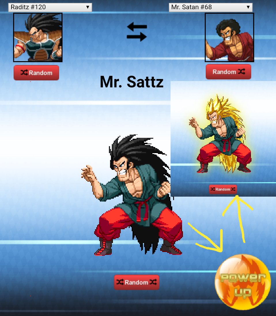 DBZ Fusion Generator on Twitter: "A look at how the POWER-UP button will work with the DBFG! # ...