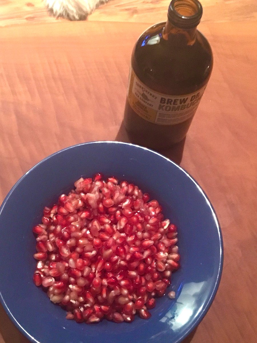 ThisMerryLife's tweet photo. After a long day of studying nutrition and being spiritual AF I am now going to enjoy the fruit and nectar of the Gods. #pombucha https://t.co/pDd3UuFp8S