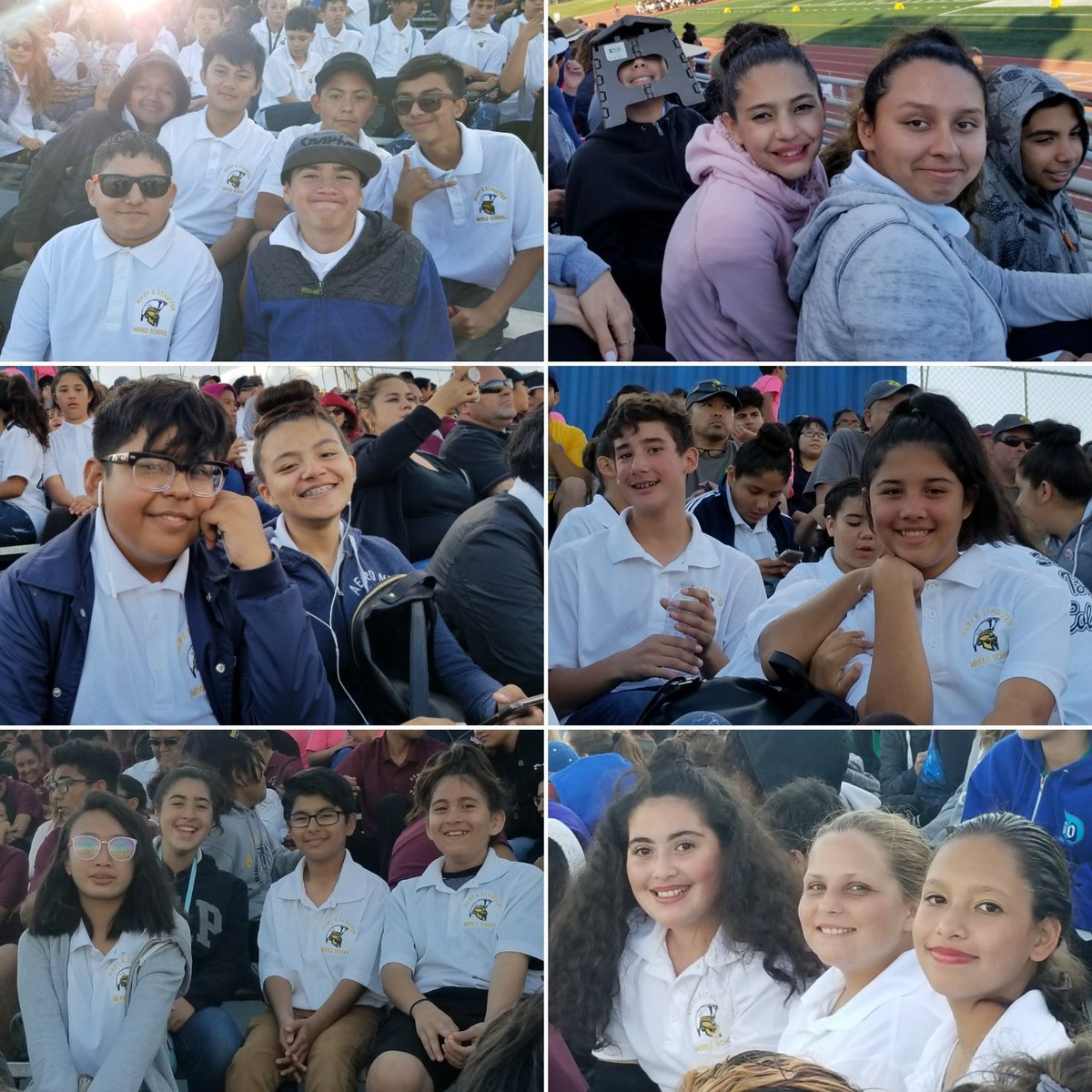 Stauffer Spartans Marching Band and Color Guard waiting for awards at the Chino Invitational Band Review #stauffermbcg #spartans #awards