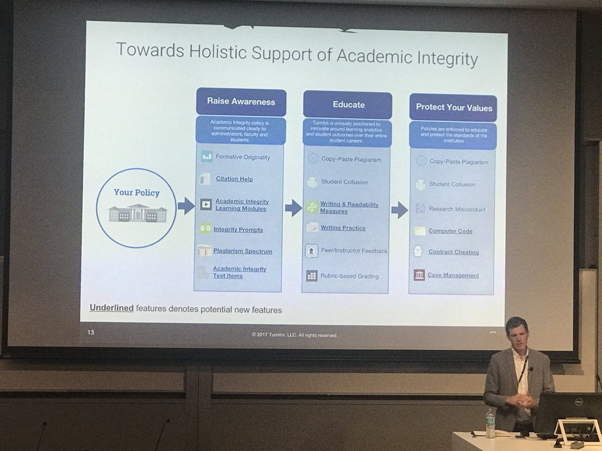 Big plans for enhancements to <a href="/Turnitin/">Turnitin</a> in 2018 including the ability to help identify contract cheating 👊@8APCEIusyd #8apcei