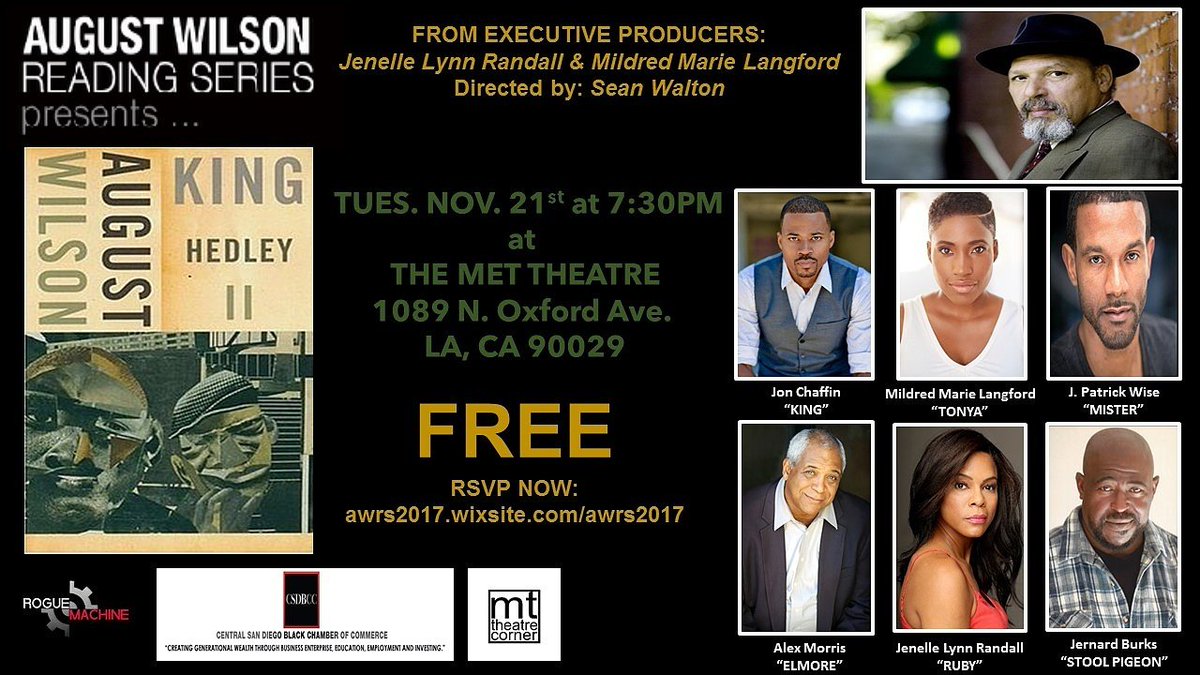 #9! Right on Time.☺ #KingHedleyII on 11/21 @roguemachinetheatre @ 7:30pm - FREE! Come watch us play!!🎭 RSVP @ http:awrs2107.com/awrs2017