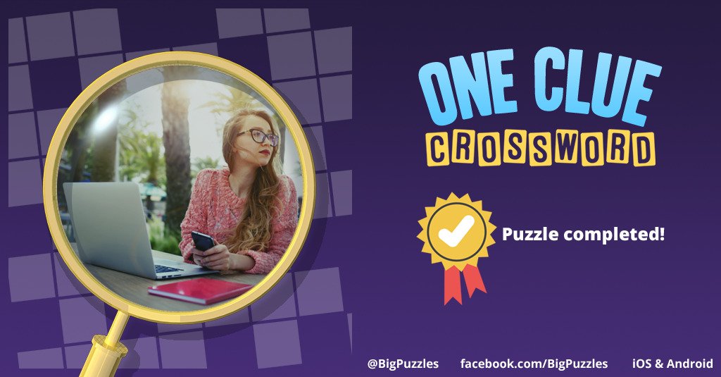 tuttimum's tweet photo. I completed a puzzle in One Clue Crossword. Play now for free!
https://t.co/VVrdn4B2Sy #OneClueCrossword https://t.co/GbT789mrF1