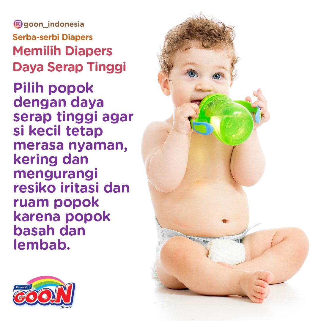 GOON_Indonesia's tweet photo. Biasanya si kecil ganti diapers berapa kali sehari ma? #goondiapers https://t.co/dd8nhzCvfI
