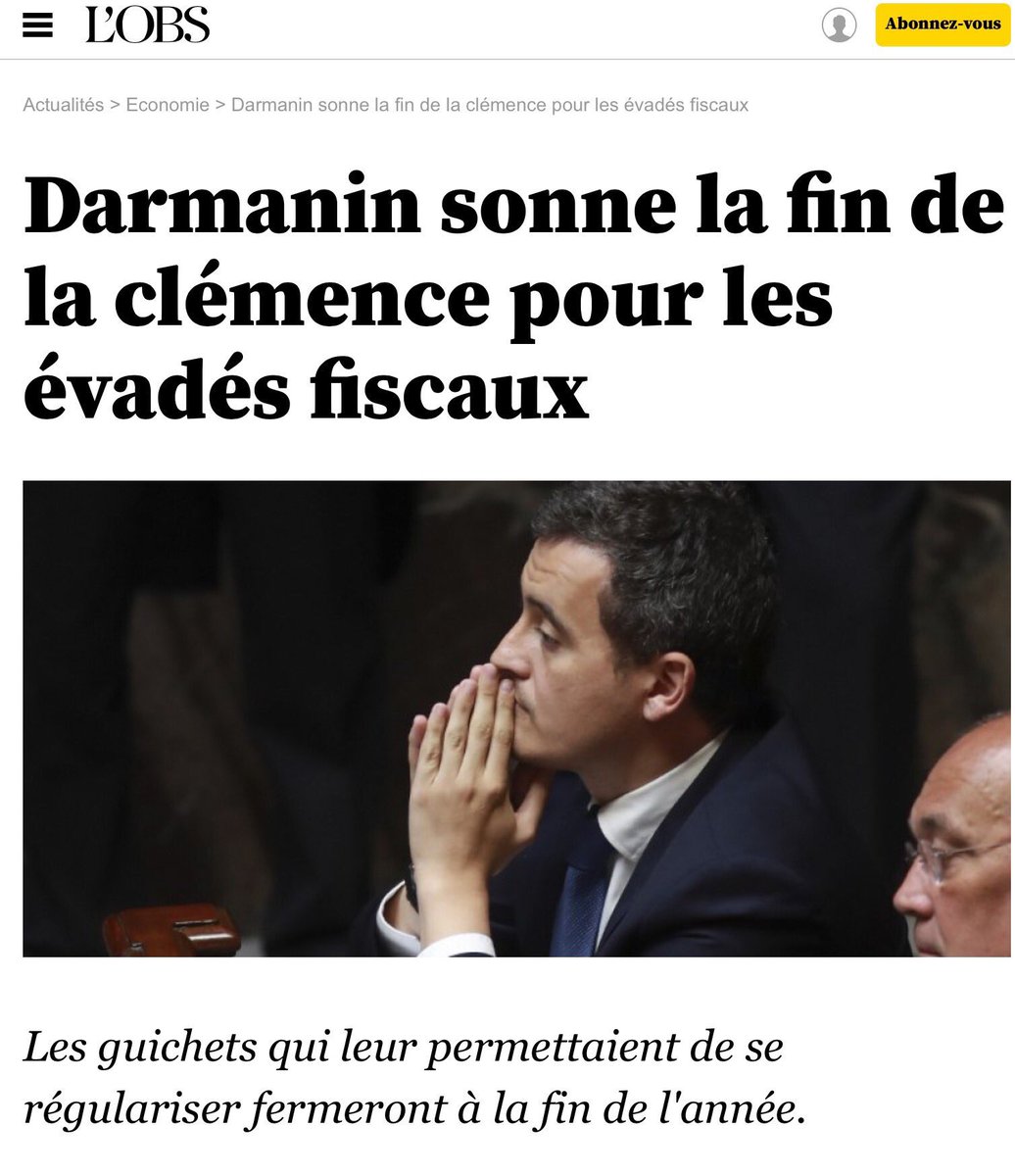 EnModeMacaron's tweet photo. #PARADISEPAPERS
Darmanin veut en finir avec les évadés fiscaux. Merveilleuse idée! Alors il devrait commencer par traiter le cas Macron... https://t.co/57Y5lAaBz5