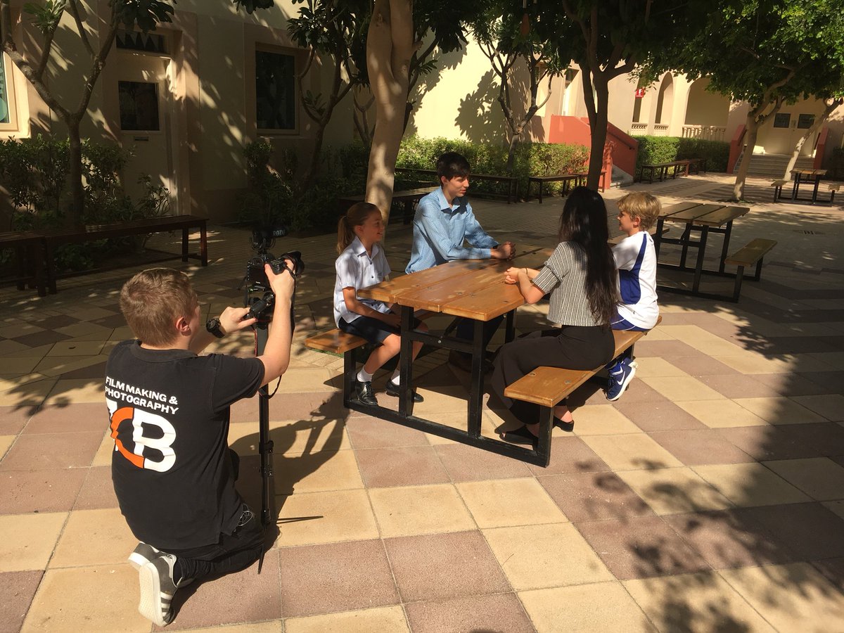 JESSPrimary's tweet photo. @JESSDubai Head Boys and Girls meeting and taking part in some filming this morning #JESSLeadership #studentleaders https://t.co/OpX3HlbyIM