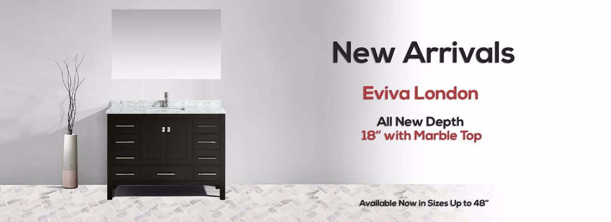 Eviva London, new unique 18" depth bathroom vanities available now!
eviva.us
#design #homestyle  #decor #bathroom #bath