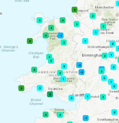 RhianHafTywydd's tweet photo. Bore rhewllyd, -1 yn y #Bala a #Brynbuga, ond yn codi'n braf, cyn cymylu erbyn pnawn ma,  pan fydd chydig o law yn y gorllewin - gwyntog dros nos, - glaw trwm bore fory, cyn troi'n brafiach yn ystod y pnawn! https://t.co/OUiFLwLKCK