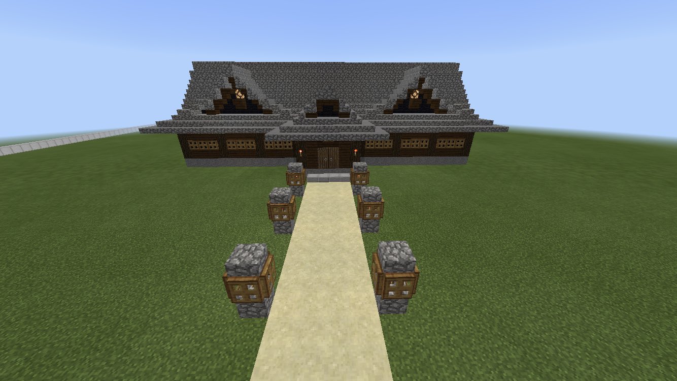 竹和 マイクラ和風建築 今回は 洋風の建物を和風の建物へ 変えてみました W 建物自体はポケモンも 森の洋館 を参考にしています 不気味な雰囲気を出すために できる限り暗い色のブロックを使って内装も薄暗くしています マインクラフト