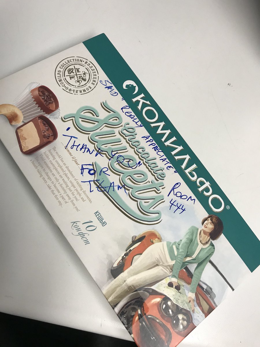It’s always nice to start Monday morning with box of chocolates 🍫 from a happy guest 😊😊😊💪 <a href="/PIStPancras/">PI St Pancras</a> @R4chelMcKeeman <a href="/LAhMostloved/">LAhMostloved</a>