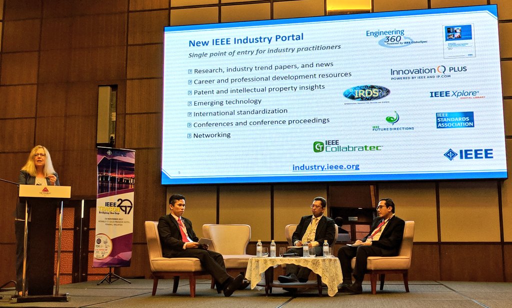 At the IEEE Industry Forum, IEEE President Karen Bartleson exposed the new IEEE framework for industry innovative collaborations.