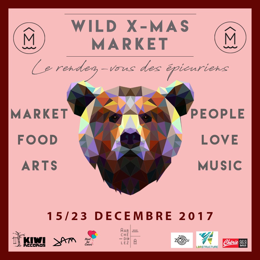 New site online wildxmas.fr - rdv du 15 au 23/12 pour le 1er marché de noel alternatif de #Montpellier #market #love #Noël