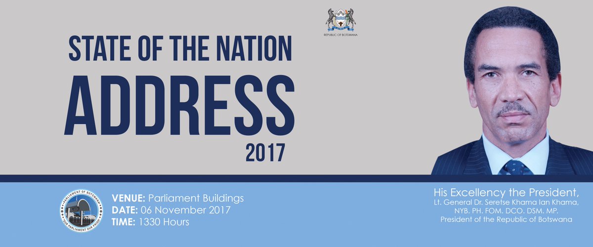#SONA2017 |The president’s speech is expected to be centered around the country’s achievements, challenges and pave a way forward #BWSONA