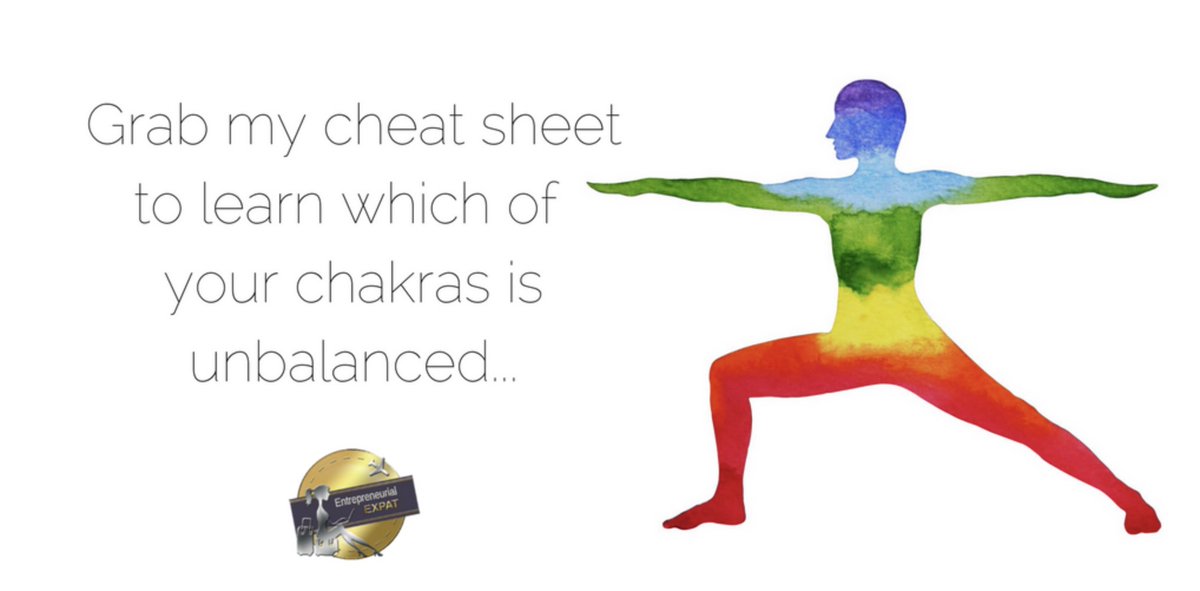 E_Expat's tweet photo. Wondering if any chakras may be unbalanced? 

Check out my cheat sheet here: https://t.co/Lh61JtBUKW  
#energyhealing #chakras https://t.co/4T6EmwOAmA