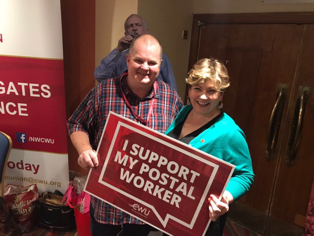NWCWU's tweet photo. Great to see @UKLabour MPs and the Leader backing our campaigns #LabNW17 #CloseTheGap #FourPillars @totaleclipse96 @CWUnews https://t.co/SNnB3d3kCx